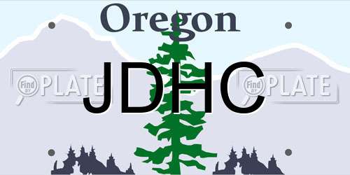 JDHC Oregon License Plate