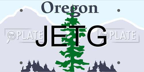 JETG Oregon License Plate