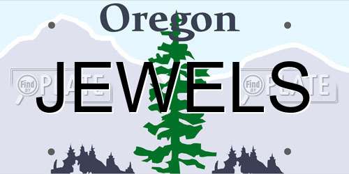 JEWELS Oregon License Plate