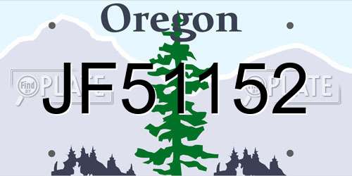 JF51152 Oregon License Plate