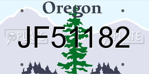 JF51182 Oregon License Plate