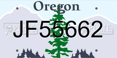 JF55662 Oregon License Plate