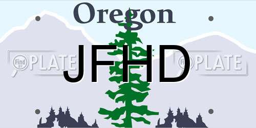 JFHD Oregon License Plate