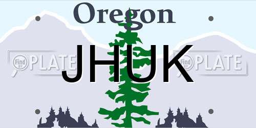 JHUK Oregon License Plate