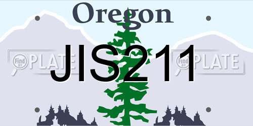 JIS211 Oregon License Plate