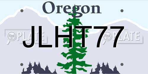 JLHT77 Oregon License Plate