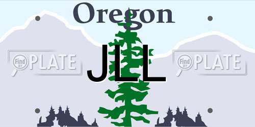 JLL Oregon License Plate