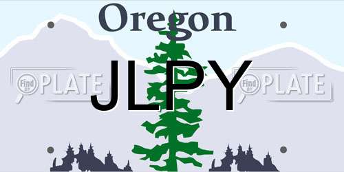 JLPY Oregon License Plate