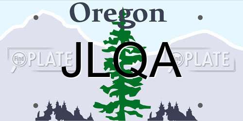 JLQA Oregon License Plate