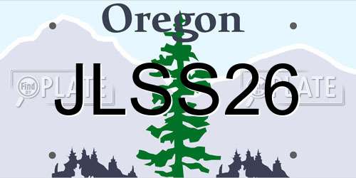 JLSS26 Oregon License Plate