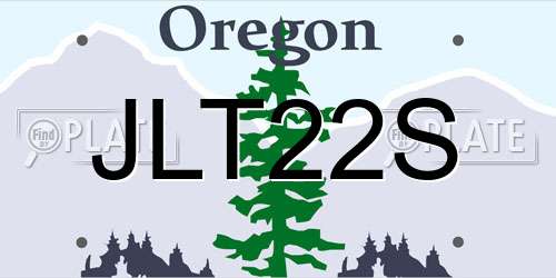 JLT22S Oregon License Plate