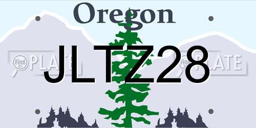JLTZ28 Oregon License Plate