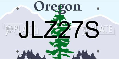JLZ27S Oregon License Plate