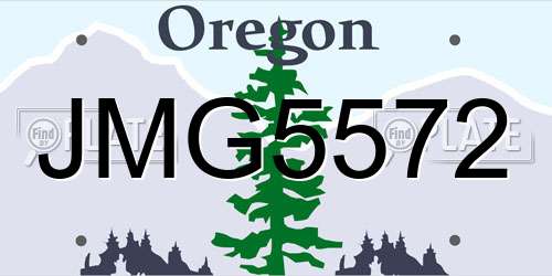 JMG5572 Oregon License Plate