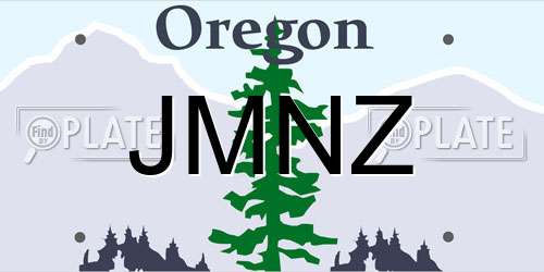 JMNZ Oregon License Plate