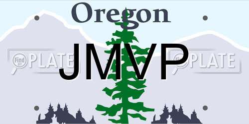 JMVP Oregon License Plate