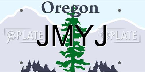 JMYJ Oregon License Plate