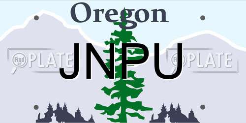 JNPU Oregon License Plate