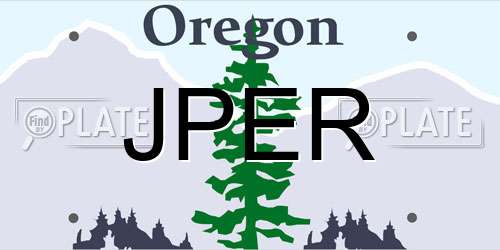 JPER Oregon License Plate
