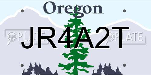 JR4A2T Oregon License Plate