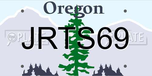 JRTS69 Oregon License Plate