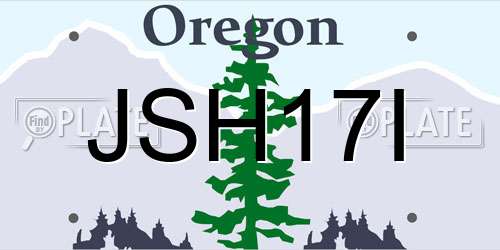 JSH17I Oregon License Plate