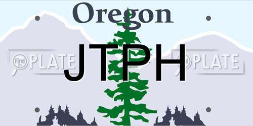 JTPH Oregon License Plate
