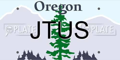 JTUS Oregon License Plate