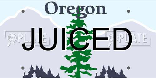 JUICED Oregon License Plate