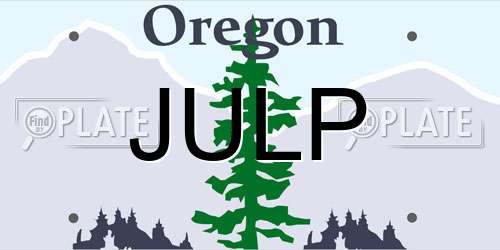JULP Oregon License Plate