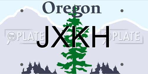 JXKH Oregon License Plate