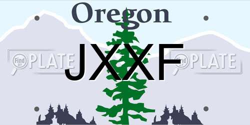JXXF Oregon License Plate