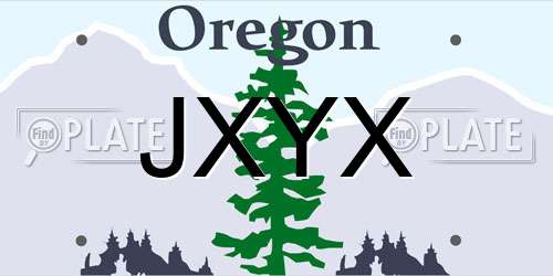 JXYX Oregon License Plate
