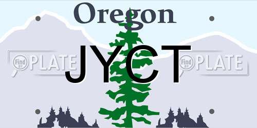 JYCT Oregon License Plate