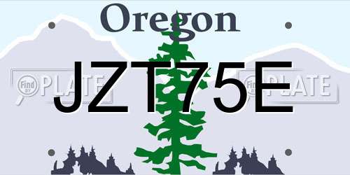 JZT75E Oregon License Plate