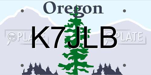 K7JLB Oregon License Plate