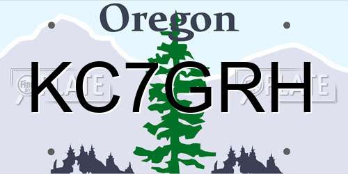 KC7GRH Oregon License Plate