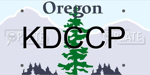 KDCCP Oregon License Plate