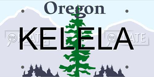 KELELA Oregon License Plate