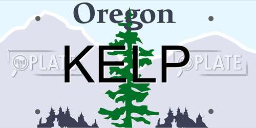 KELP Oregon License Plate