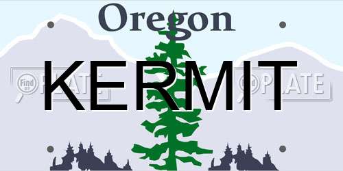 KERMIT Oregon License Plate