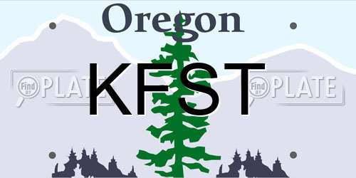 KFST Oregon License Plate