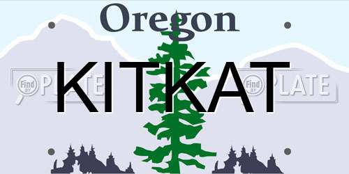 KITKAT Oregon License Plate
