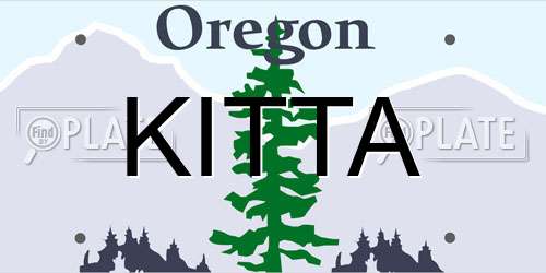 KITTA Oregon License Plate
