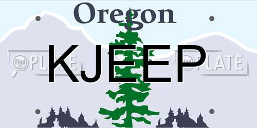 KJEEP Oregon License Plate