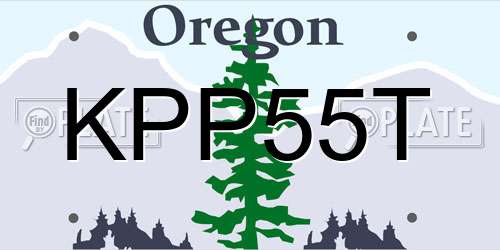 KPP55T Oregon License Plate