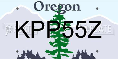 KPP55Z Oregon License Plate