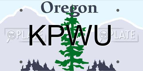 KPWU Oregon License Plate