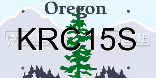 KRC15S Oregon License Plate