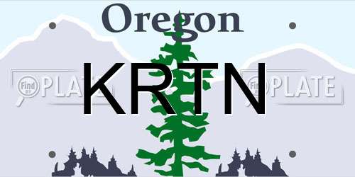KRTN Oregon License Plate